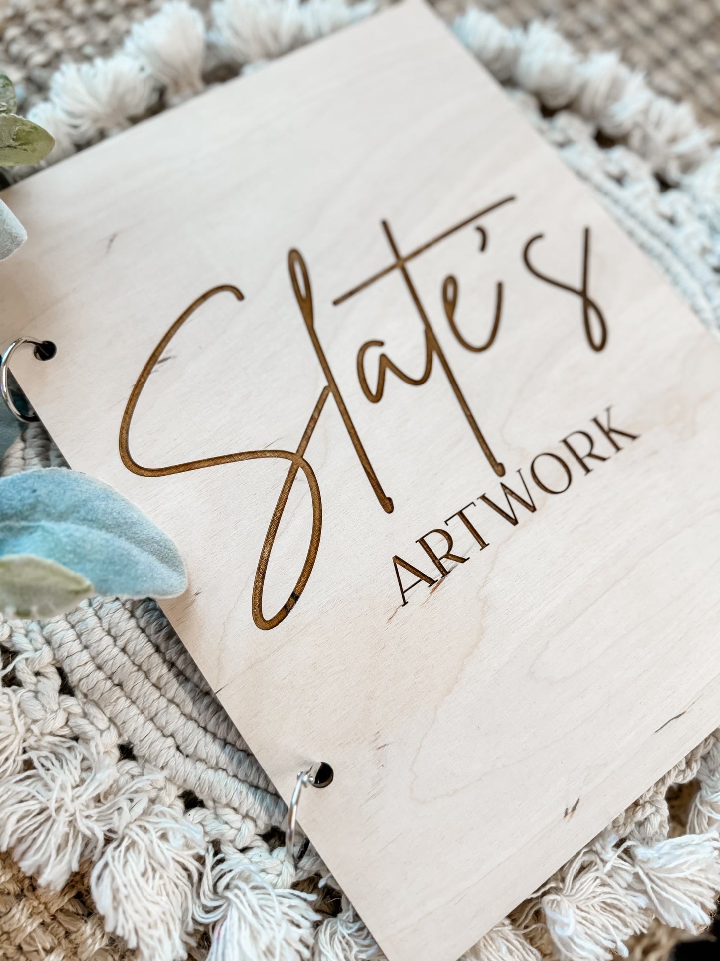 Artwork Wooden Binder