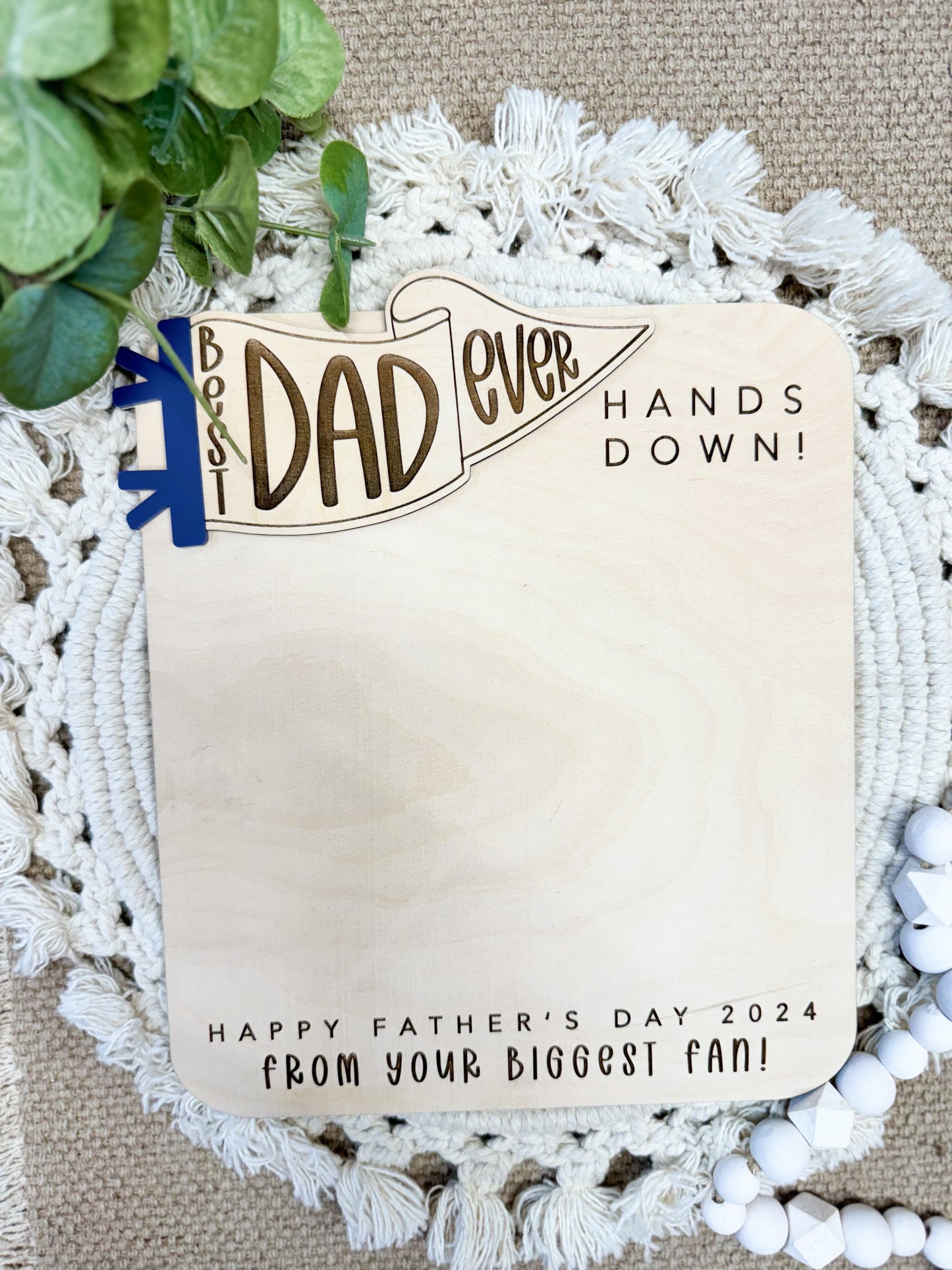 Best Dad Flag Sign