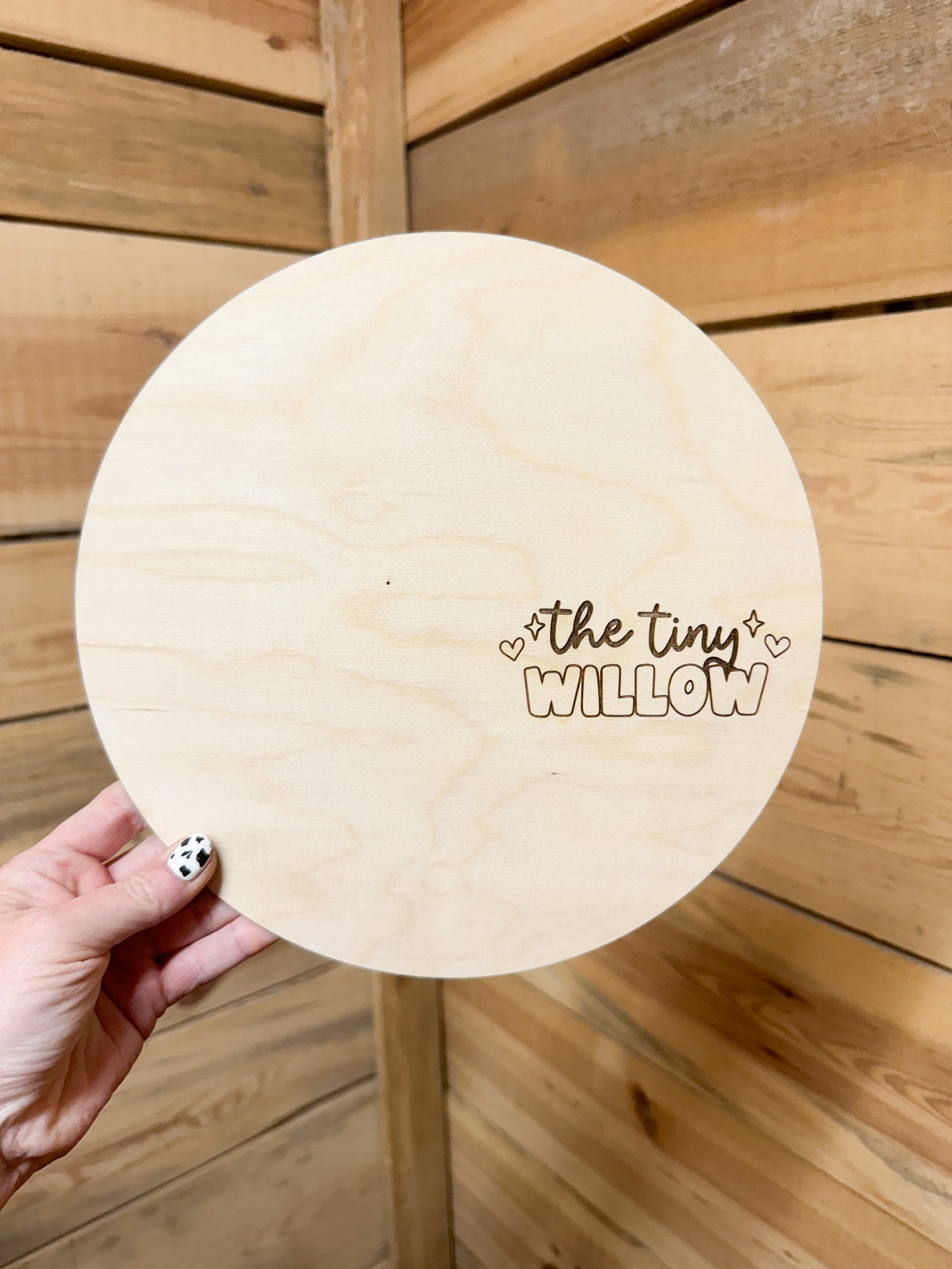 8 or 10 inch Watermark Flat Lay Sign