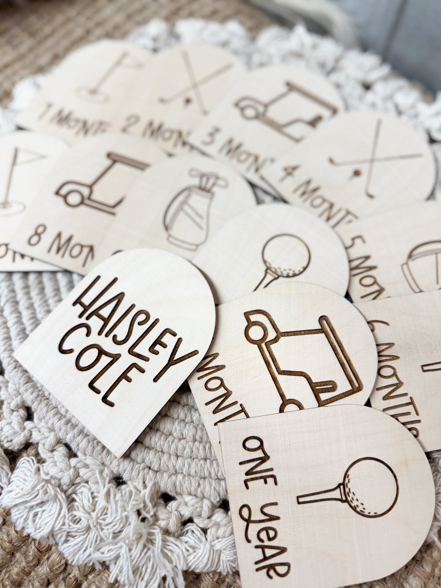 GOLF BABY MILESTONE SET