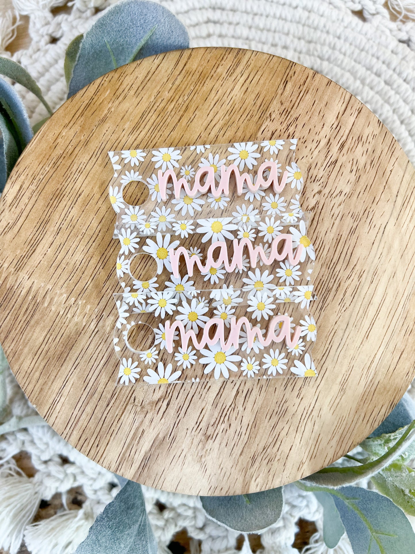 Floral Cup Tag