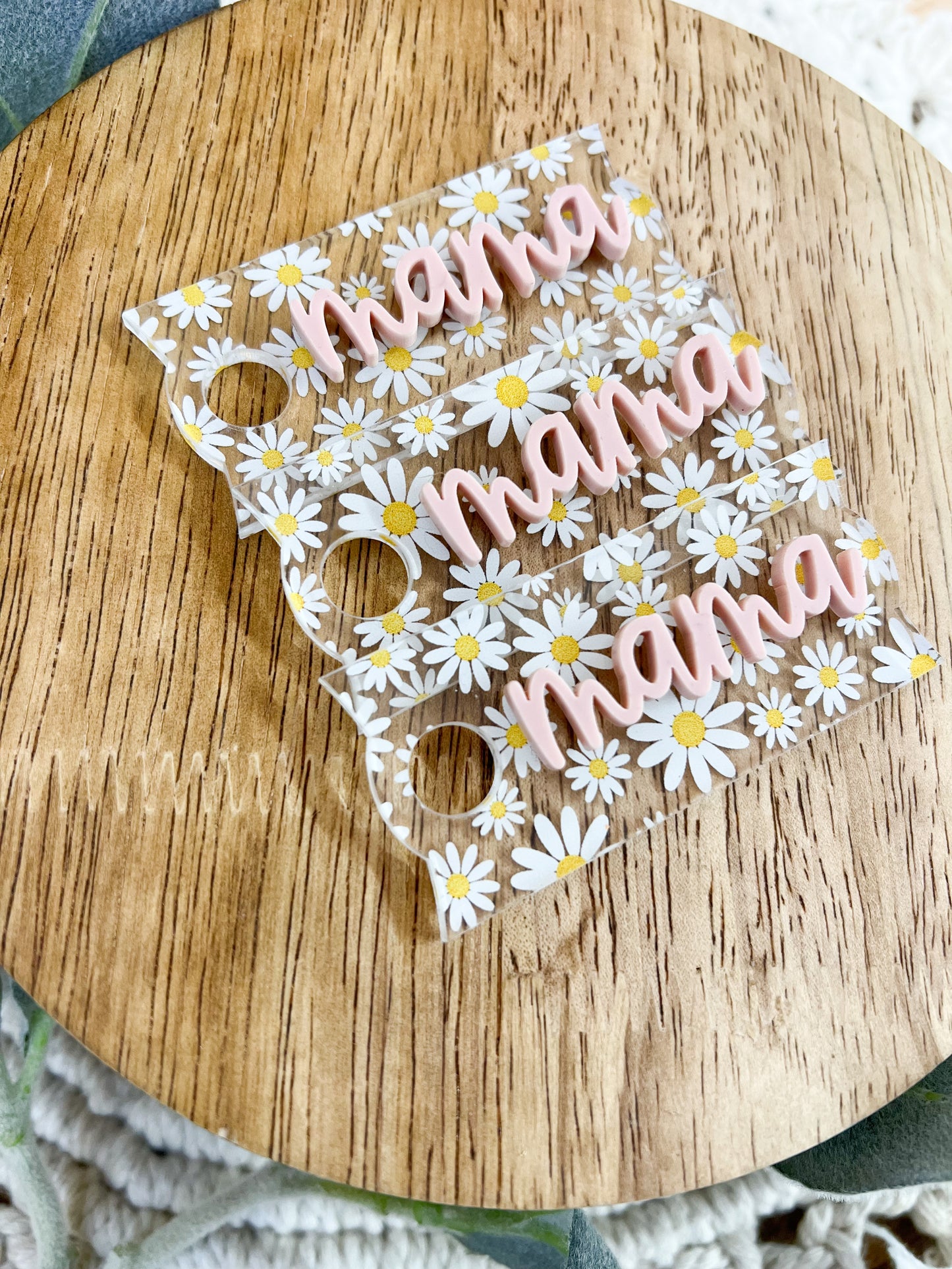 Floral Cup Tag