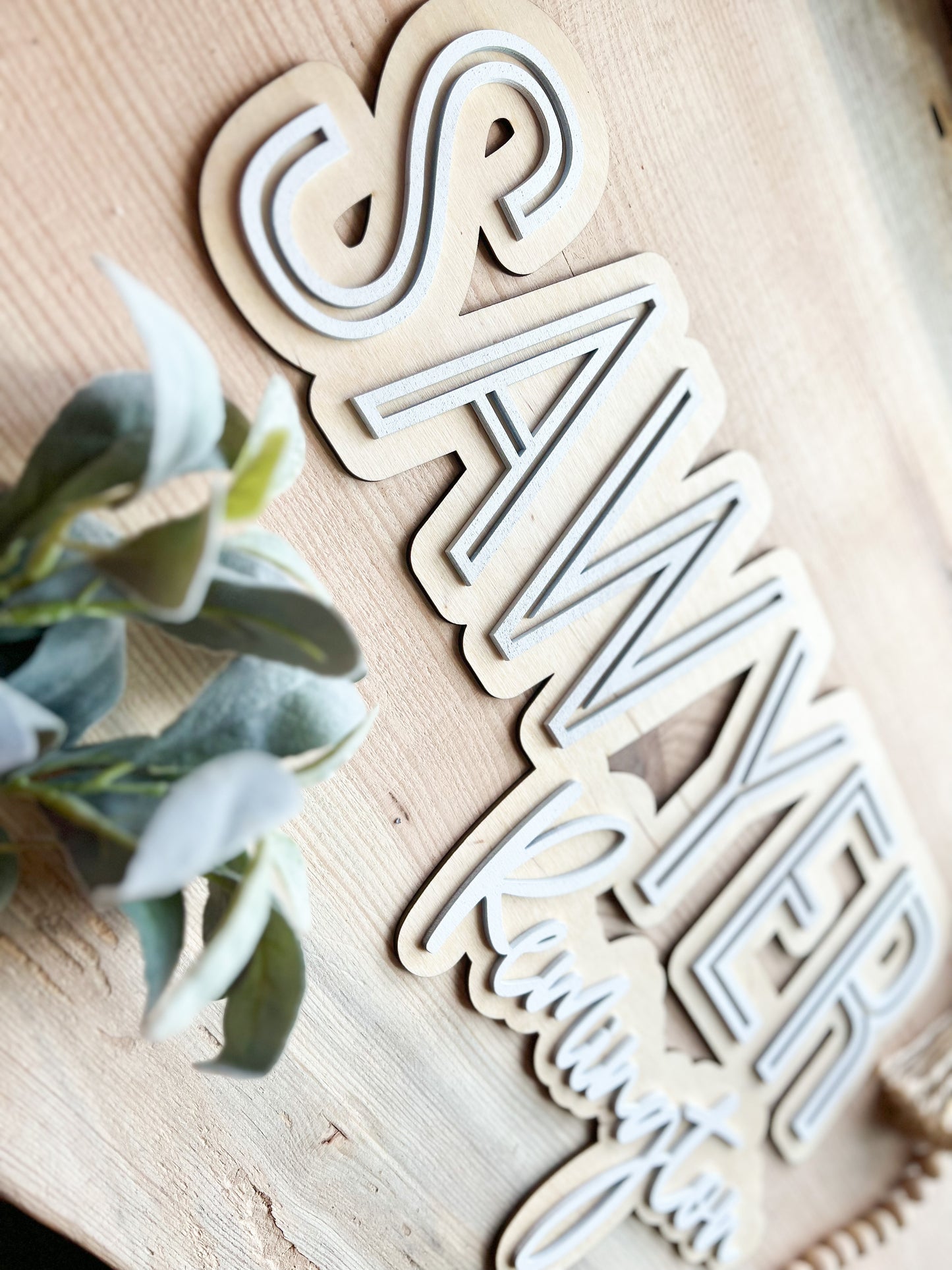 STACKED or SINGLE NAME SIGN