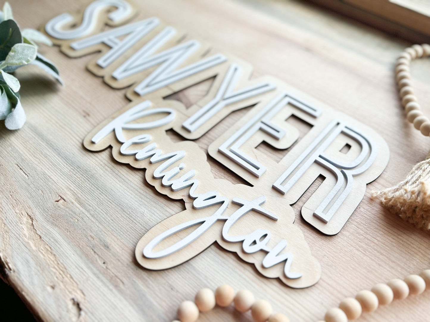 STACKED or SINGLE NAME SIGN