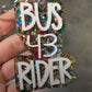 Rider Confetti Keychain