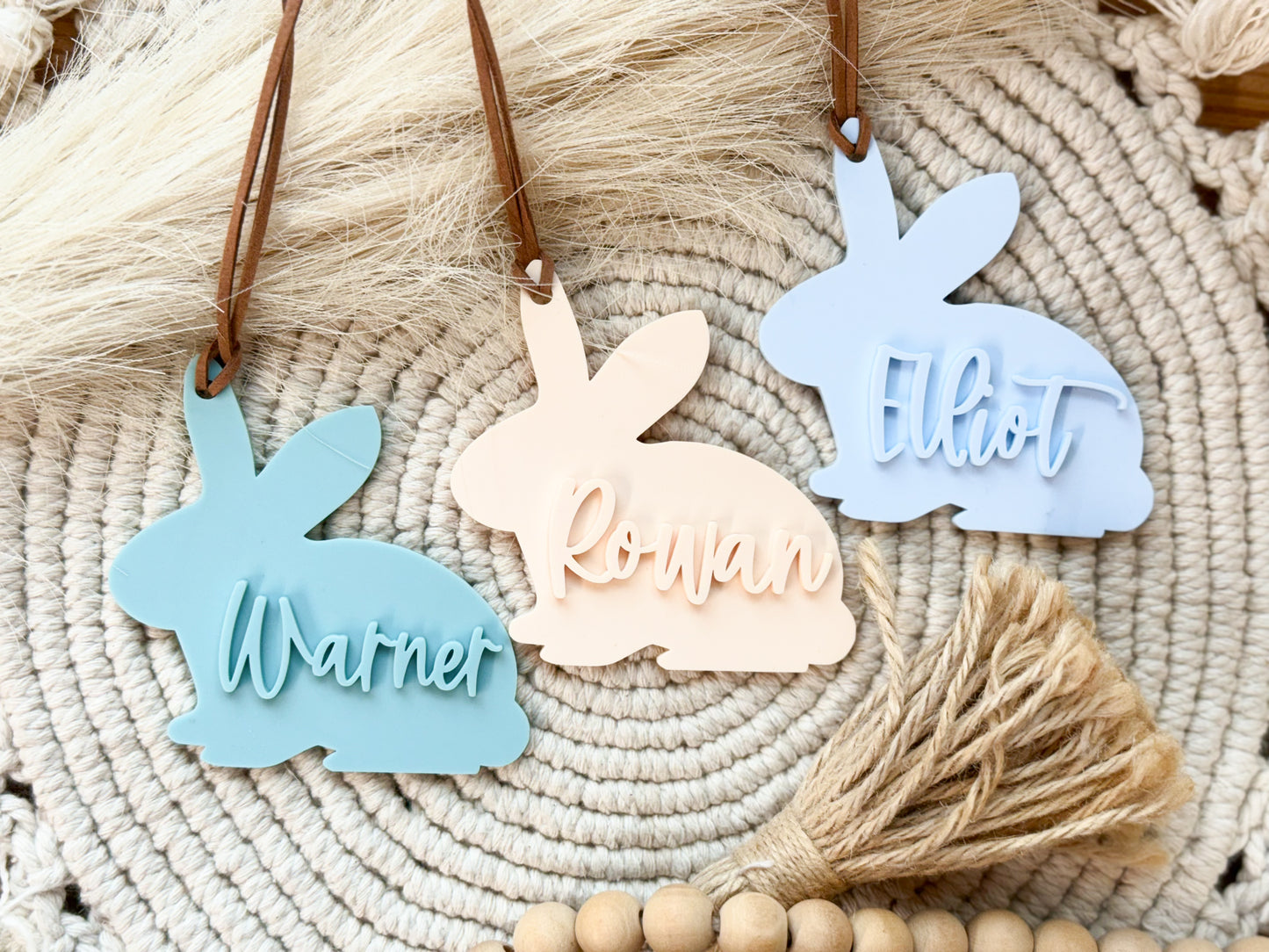 Acrylic Bunny Tags