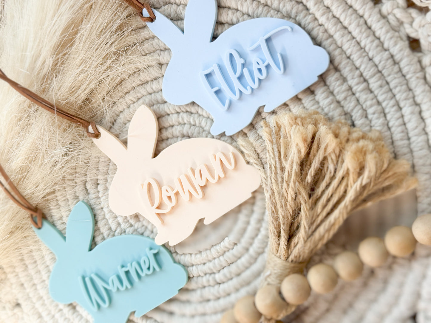 Acrylic Bunny Tags