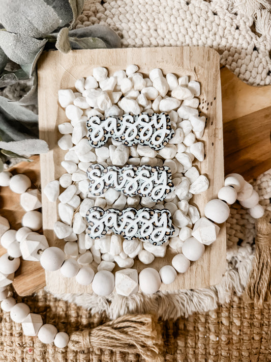 CHEETAH PRINTED CLIP