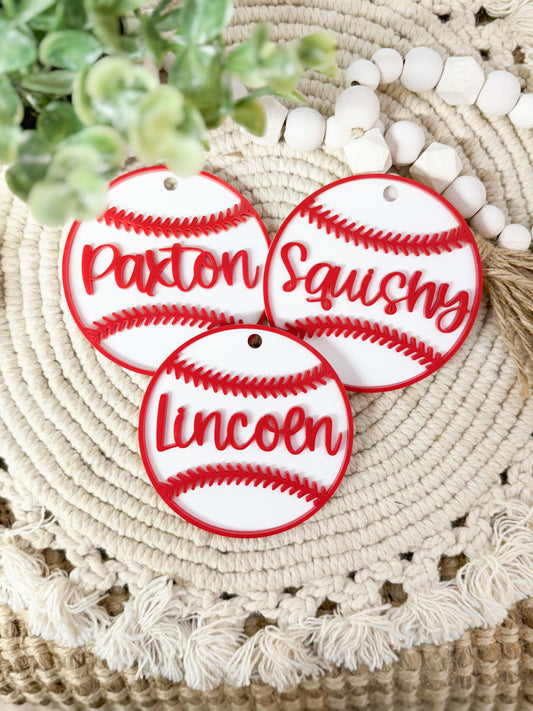 Softball/Baseball Bag Tags