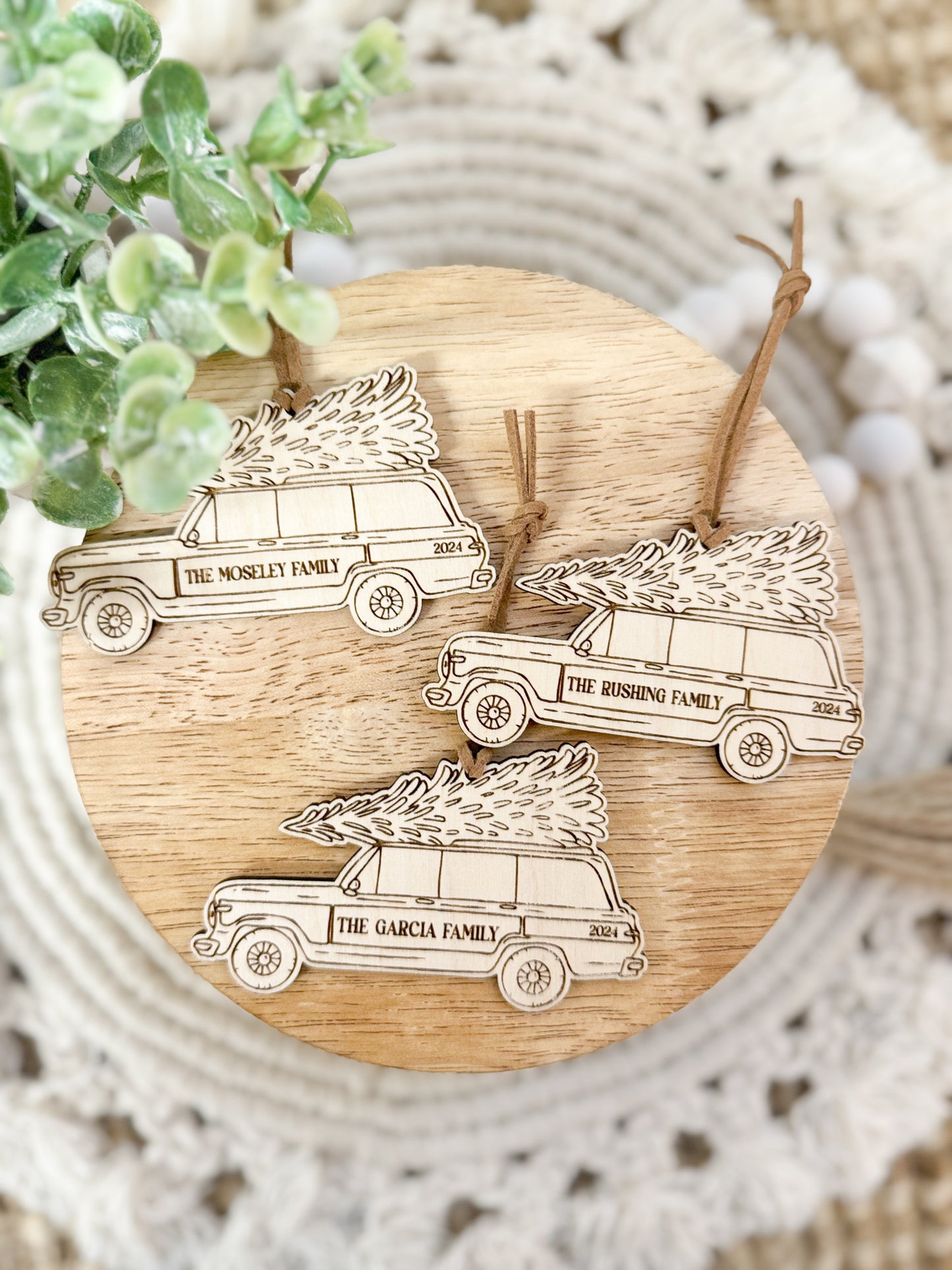 Vintage SUV Ornament