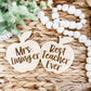 TEACHER APPLE MAGNET ENGRAVED