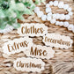 WOODEN STORAGE LABELS