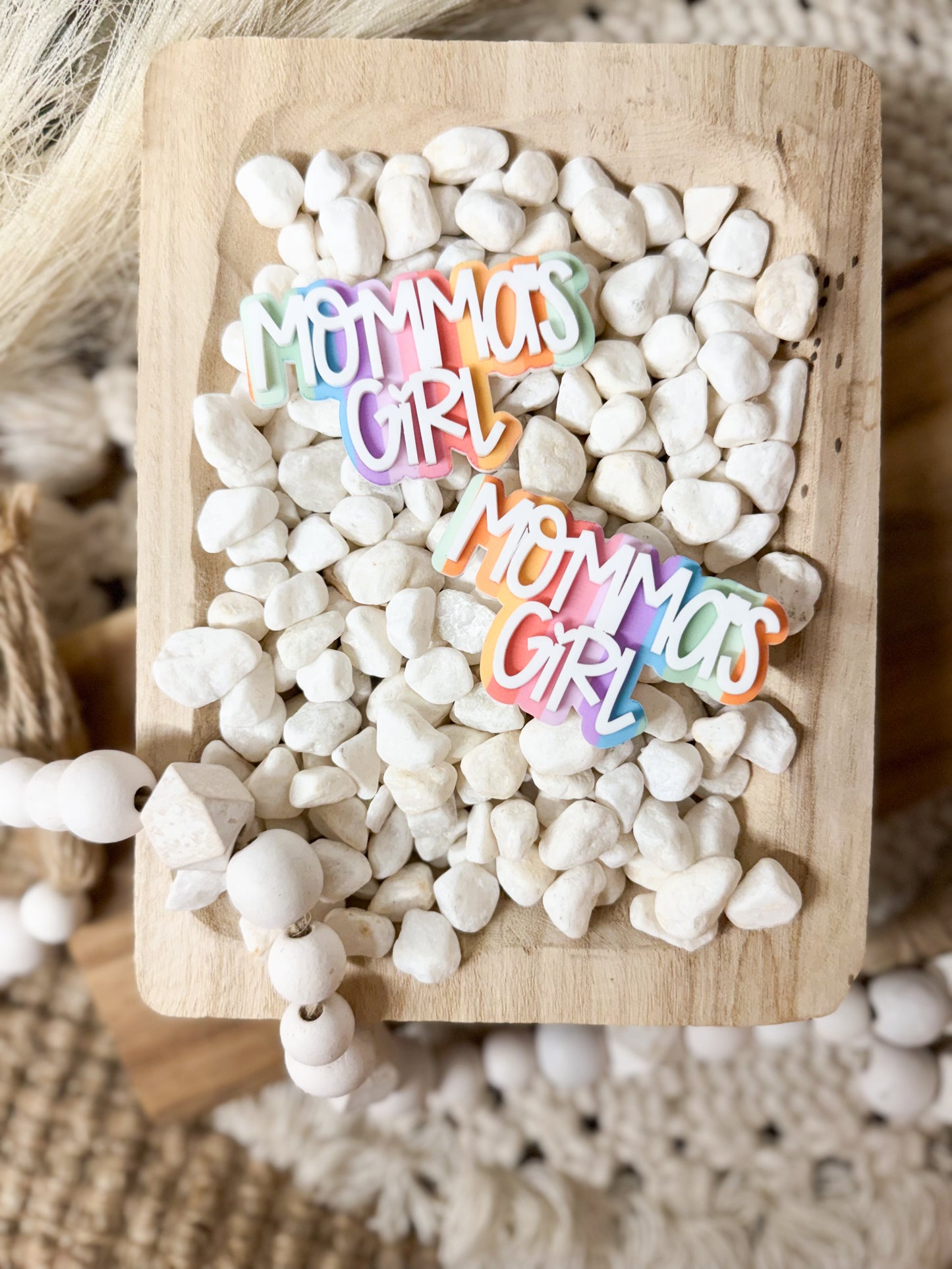 MOMMA'S GIRL RAINBOW CLIP