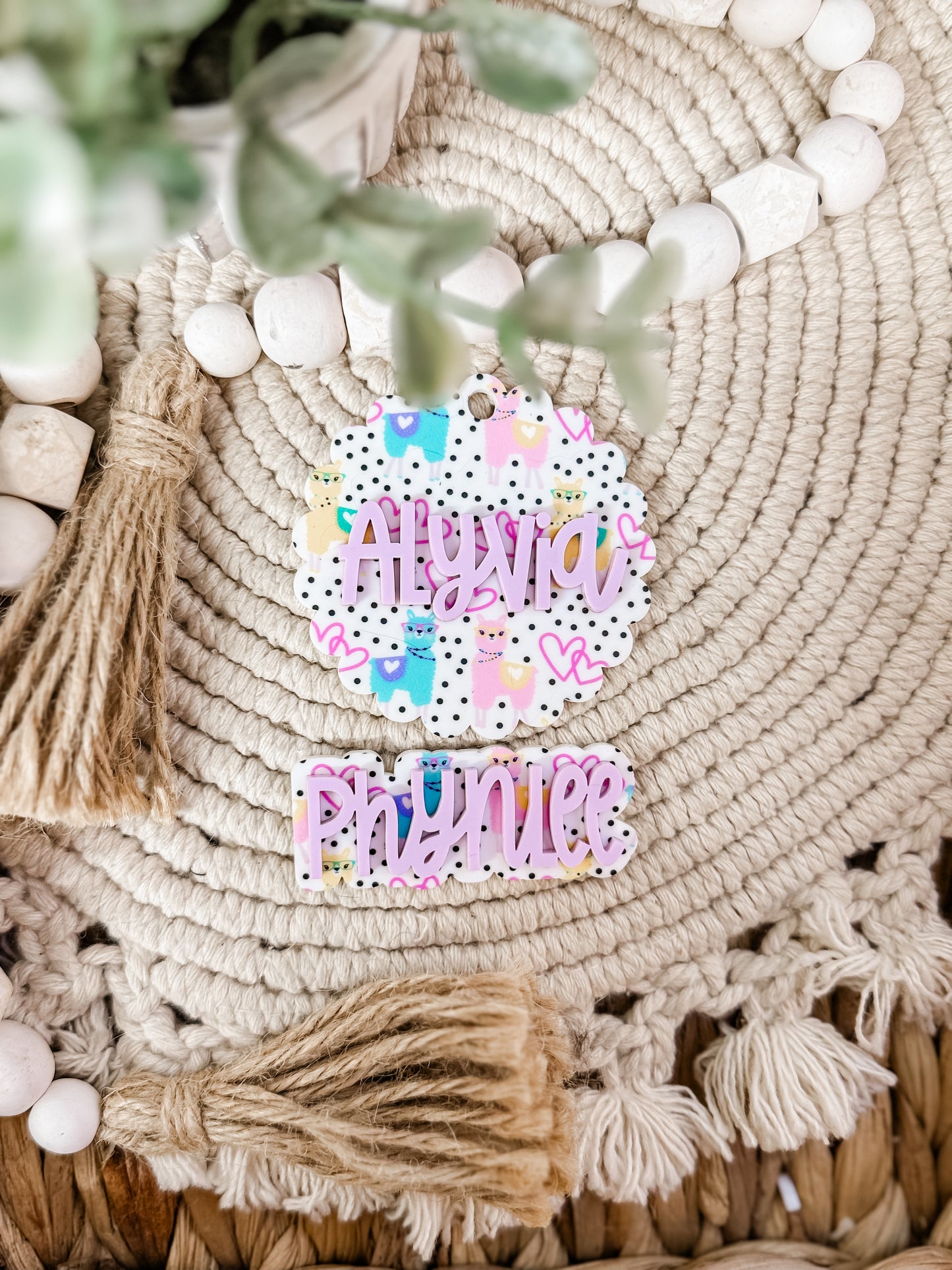 LLAMA THEME CLIP & BAG TAG