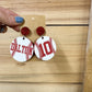 Baseball/Softball Dangle Earrings