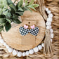 Checkered Dangle Earrings | RTS