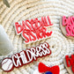 Baseball Sister Hair Clips