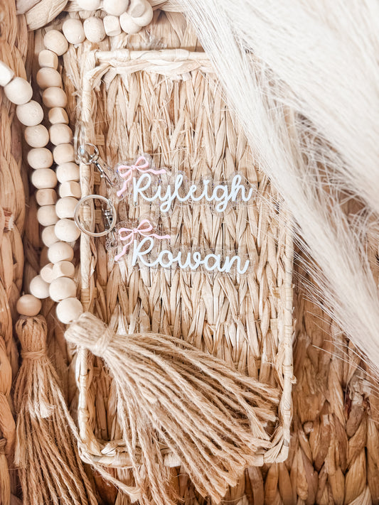 BOW NAME BAG TAG