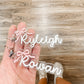 BOW NAME BAG TAG