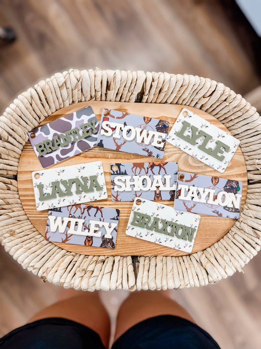 CAMO|DUCK|HUNTING BAG TAG