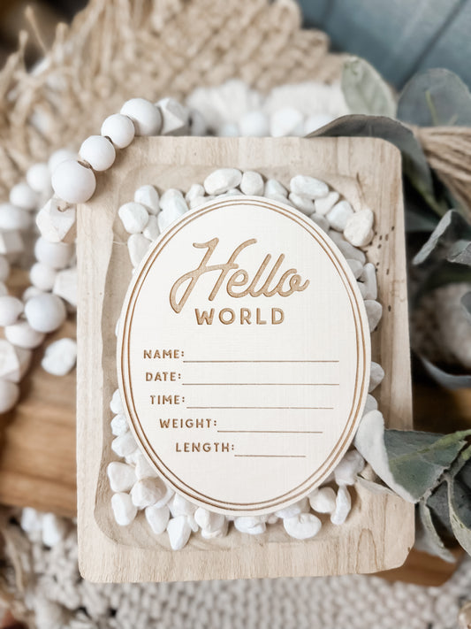 DOUBLE LINE BOY HELLO WORLD SIGN