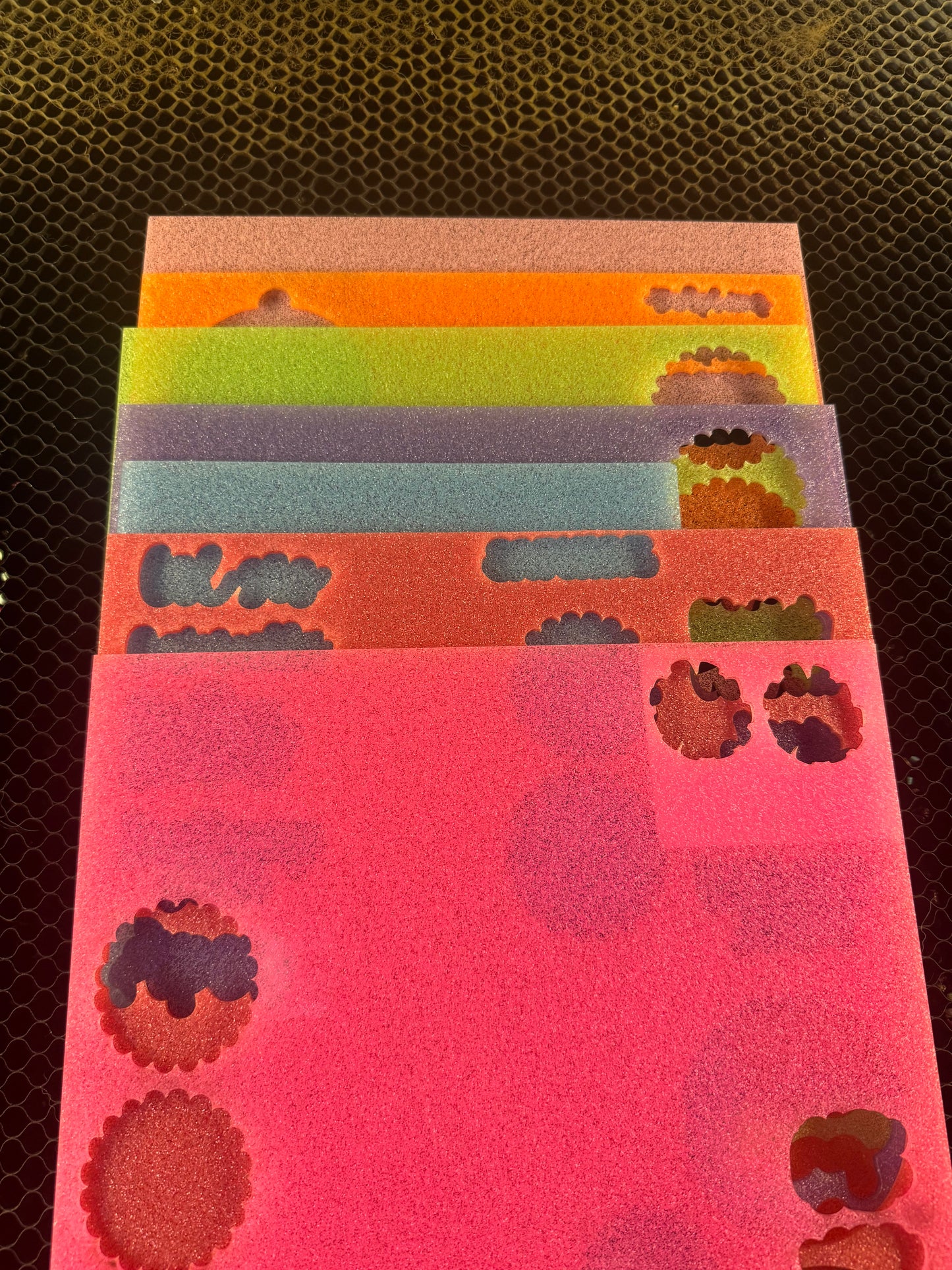 NEON GLITTER HAIR CLIPS