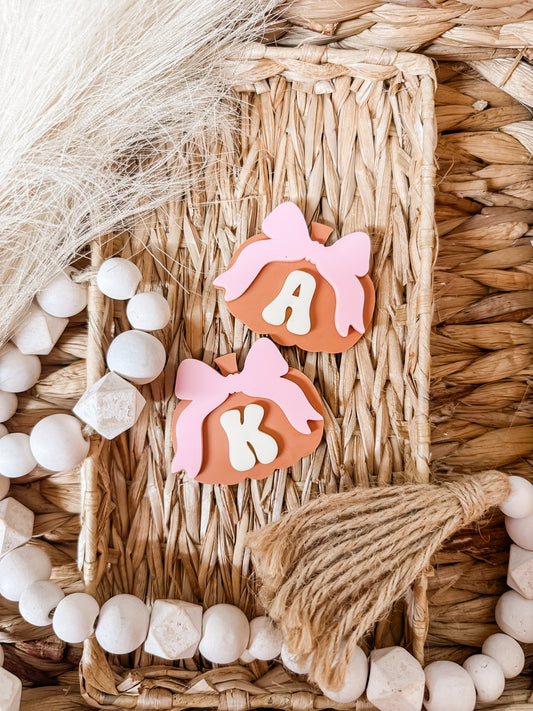 BOW PUMPKIN CLIP