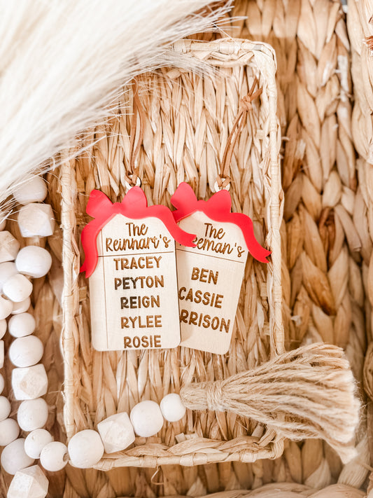 FAMILY BOW ORNAMENT