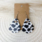 Cow Print Ghost Earrings