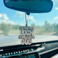 IT'S NEVER LUCK IT'S ALWAYS GOD CAR CHARM