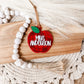 DISCO TEACHER APPLE BAG TAG OR ORNAMENT