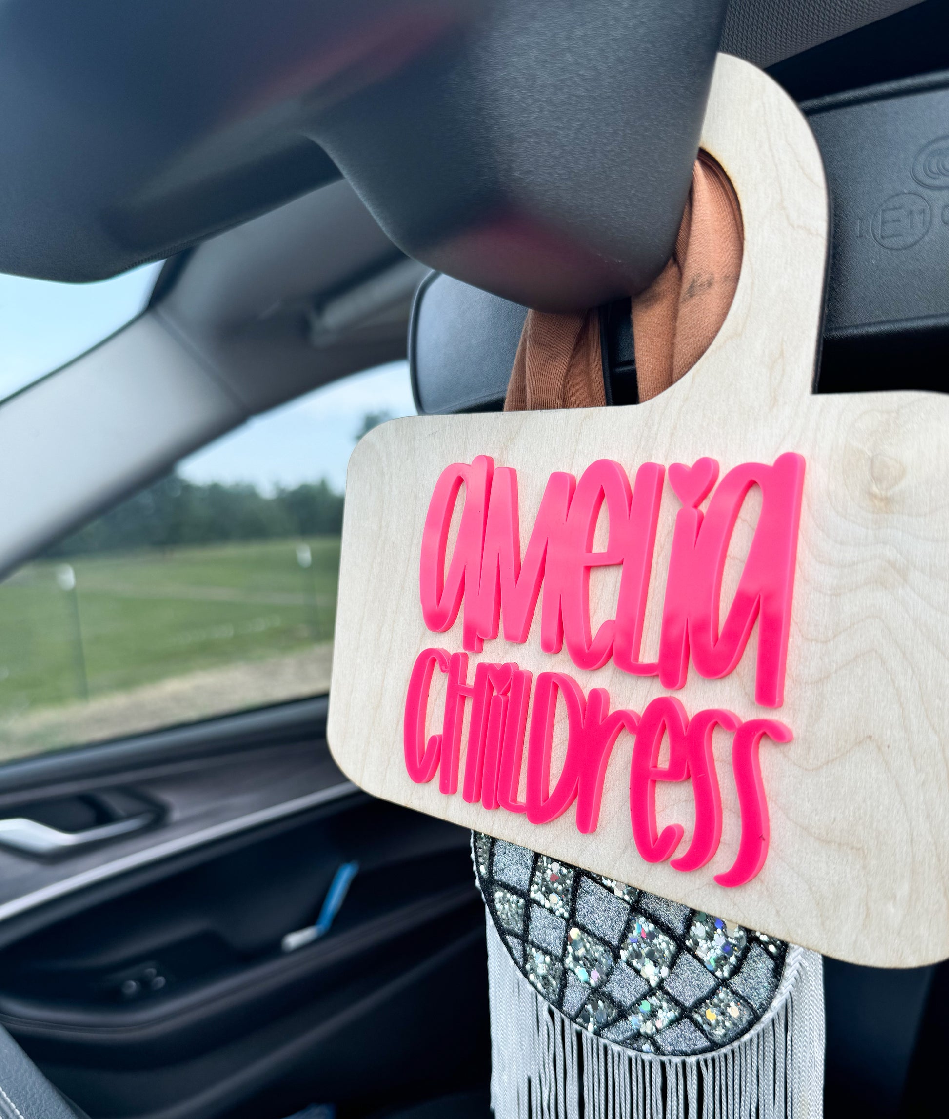 Car Rider Line Pick Up Sign – Itty Bitty Peach