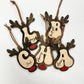 Reindeer Inital Ornament