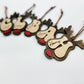 Reindeer Inital Ornament