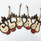 Reindeer Inital Ornament