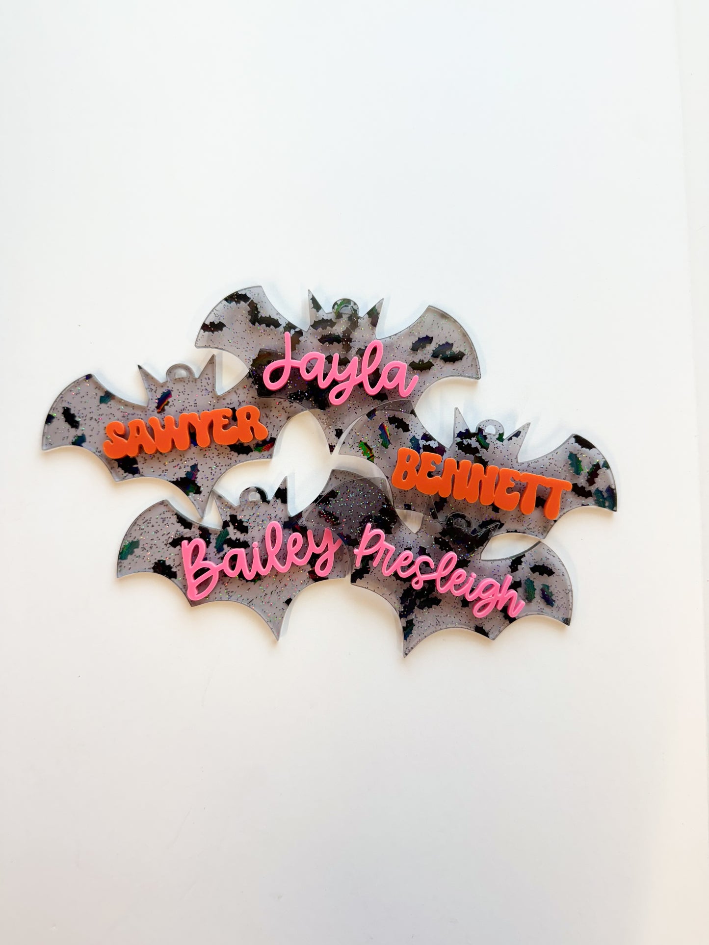 Bat Confetti Basket Tag