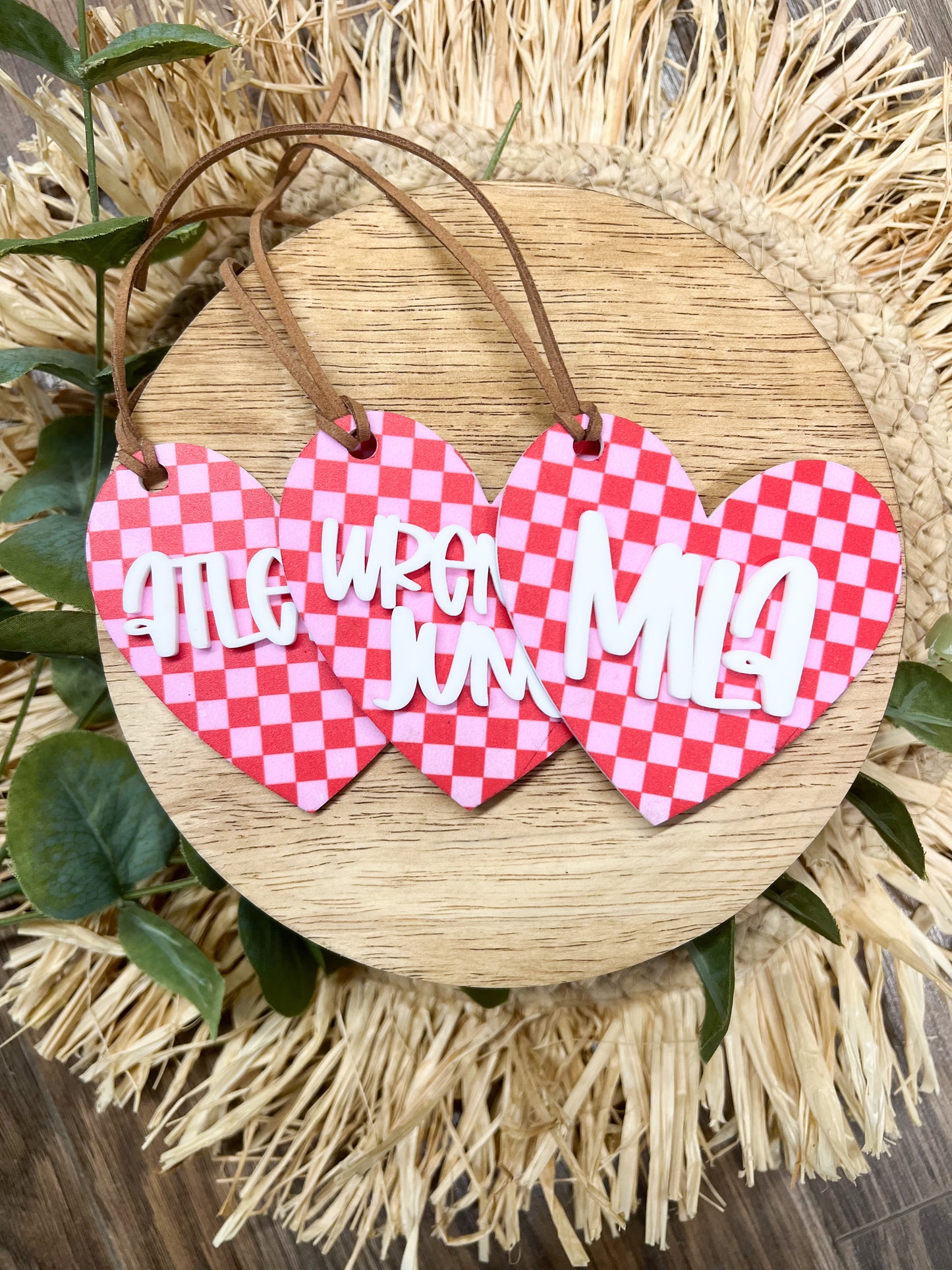 Checkered VDay Tags