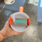 Silver Glitter with Teal Name Cup Tags
