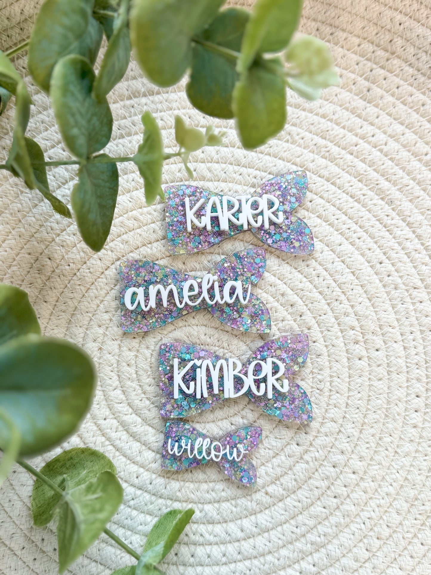 Personalized Mermaid Hair Clip