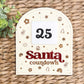Santa Countdown Sign