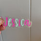 Multi Color Acrylic Keychain