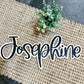 Offset  Name Sign 1/8th inch wood