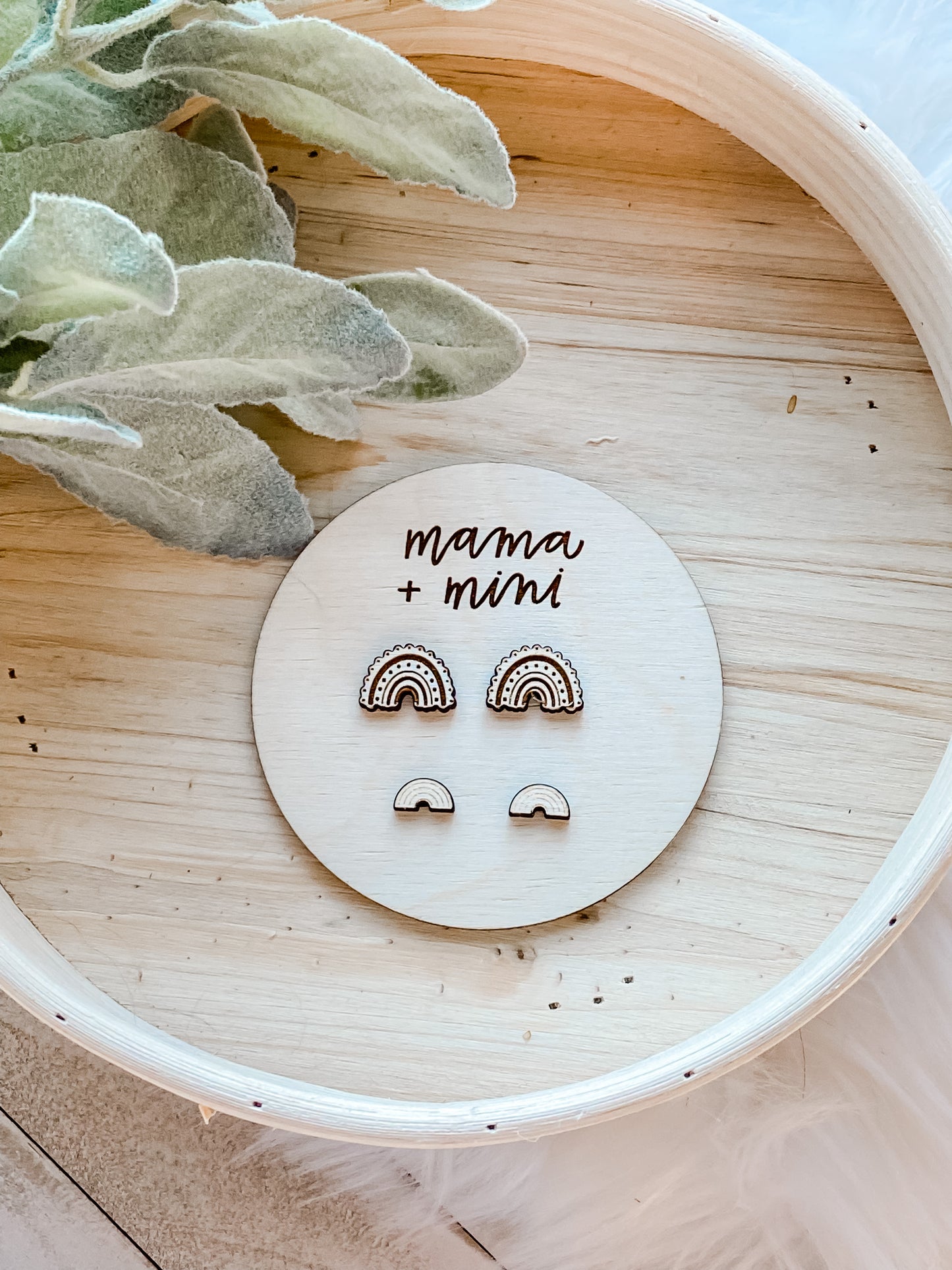 Mama and Mini Rainbow Earring Set