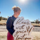 White Backer With Stained Letter Business Sign