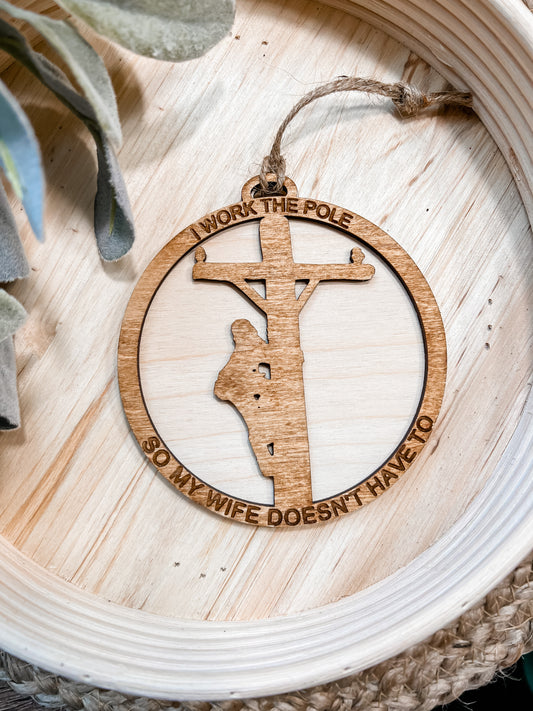 Lineman Ornament Pole