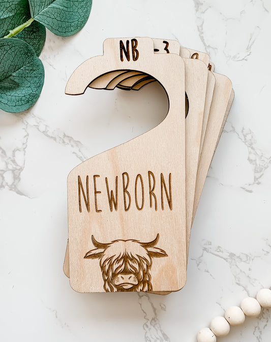 Highland Cow Boy Closet Dividers