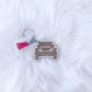 Floral Jeep Keychain