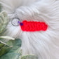 Transparent Pink Acrylic Name Keychain