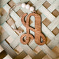 Single Inital Car Charm