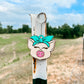 Painted Pig Bandana Keychain